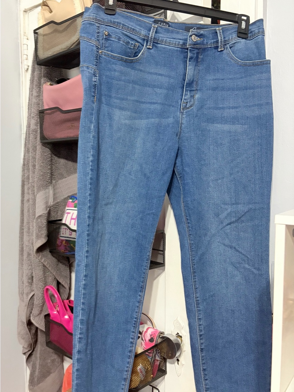 Curve Appeal  Straight-Leg Jeans in Classic Blue